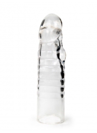 Прозрачная закрытая насадка на член - 15 см. - Sex Expert - в Хабаровске купить с доставкой