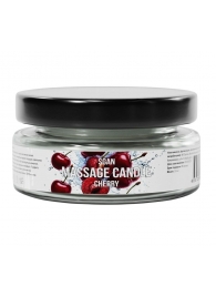 Массажная свеча «Спелая вишня» - 50 мл. - SGAN - купить с доставкой в Хабаровске