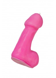 Розовая свеча в форме пениса - 47 гр. - Pecado - купить с доставкой в Хабаровске