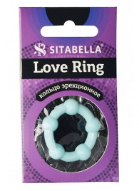 Цветное эрекционное кольцо Love Ring с бусинами - Sitabella - в Хабаровске купить с доставкой