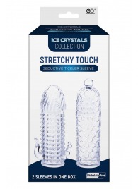 Набор из 2 прозрачных насадок на член Seductive Tickler Sleeves Set - NMC - в Хабаровске купить с доставкой