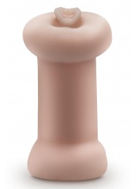 Телесный люминесцентный двусторонний мастурбатор Tasha - Blush Novelties - в Хабаровске купить с доставкой