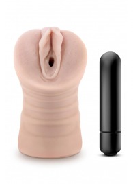 Телесный мастурбатор-вагина Ayumi с вибрацией - Blush Novelties - в Хабаровске купить с доставкой