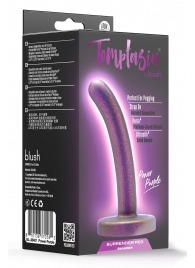 Фиолетовая насадка с гладкой поверхностью Surrender 4.75 Inch Beginner Pegging Dildo - 12 см. - Blush Novelties - купить с доставкой в Хабаровске