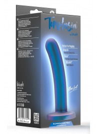 Синяя насадка с гладкой поверхностью Surrender 5.75 Inch Intermediate Pegging Dildo - 14,6 см. - Blush Novelties - купить с доставкой в Хабаровске