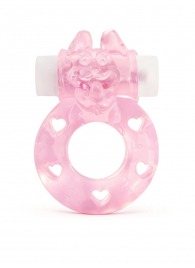Розовое эрекционное виброкольцо в форме зайчика - 1137 - в Хабаровске купить с доставкой