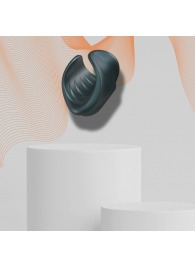 Серый сквозной мастурбатор с вибрацией Manwan Starter - Manwan - в Хабаровске купить с доставкой