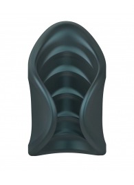 Серый сквозной мастурбатор с вибрацией Manwan Starter - Manwan - в Хабаровске купить с доставкой