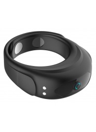 Черное эрекционное виброкольцо на ремешках - Boys of Toys - в Хабаровске купить с доставкой