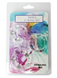 Набор из 3 эрекционных прозрачных колец - Boys of Toys - в Хабаровске купить с доставкой