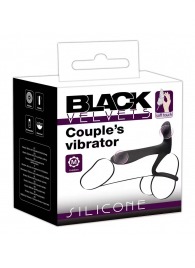 Черная насадка на член с вибрацией Couple’s Vibrator - Orion - в Хабаровске купить с доставкой