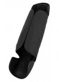 Черный вибромастурбатор с трехточечной стимуляцией Penis Trainer with 3 Point Stimulation - Orion - в Хабаровске купить с доставкой