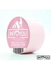 Розовый скотч для фиксации Non-Sticky Bondage Tape - 15 м. - Intoyou - купить с доставкой в Хабаровске