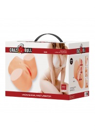 Телесный мастурбатор Liora с 2 любовными тоннелями - Baile - в Хабаровске купить с доставкой