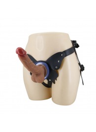 Поясной страпон Wells: трусики в форме бабочки и фаллоимитатор-насадка - Baile - купить с доставкой в Хабаровске