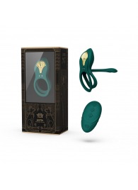 Зеленое эрекционное виброкольцо Bayek с пультом ДУ - Zalo - в Хабаровске купить с доставкой