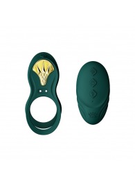 Зеленое эрекционное виброкольцо Bayek с пультом ДУ - Zalo - в Хабаровске купить с доставкой