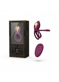 Фиолетовое эрекционное виброкольцо Bayek с пультом ДУ - Zalo - в Хабаровске купить с доставкой