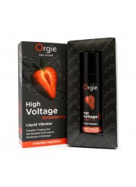 Жидкий вибратор Orgie High Voltage Strawberry - 15 мл. - ORGIE - купить с доставкой в Хабаровске