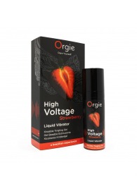 Жидкий вибратор Orgie High Voltage Strawberry - 15 мл. - ORGIE - купить с доставкой в Хабаровске
