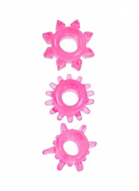 Комплект из трех розовых эрекционных колец - Erowoman-Eroman - в Хабаровске купить с доставкой