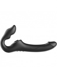 Черный безремневой страпон с 3 моторами - Ibiza - купить с доставкой в Хабаровске