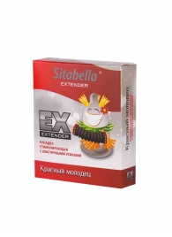 Стимулирующая насадка Sitabella Extender  Красный молодец - Sitabella - купить с доставкой в Хабаровске