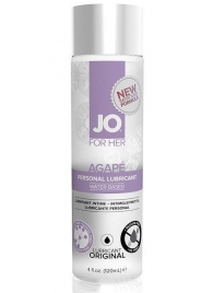 Женский лубрикант на водной основе JO AGAPE LUBRICANT ORIGINAL - 120 мл. - System JO - купить с доставкой в Хабаровске