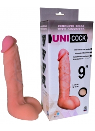 Фаллическая насадка Харнесс UNICOCK 9  - 24 см. - LOVETOY (А-Полимер) - купить с доставкой в Хабаровске