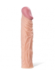 Насадка с ярко выраженной головкой и рельефным стволом - 19 см. - A-toys - в Хабаровске купить с доставкой