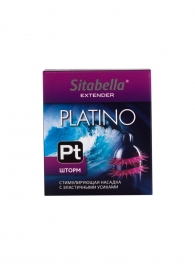 Стимулирующая насадка со спиралью из усиков Platino  Шторм - Sitabella - купить с доставкой в Хабаровске