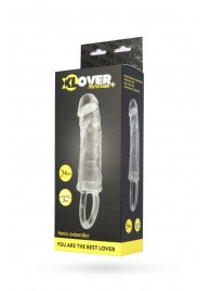 Прозрачная насадка с петлёй для фиксации - 14 см. - ToyFa - в Хабаровске купить с доставкой