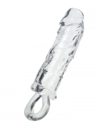 Прозрачная насадка с петлёй для фиксации - 14 см. - ToyFa - в Хабаровске купить с доставкой