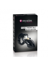 Пояс верности с электростимуляцией Mystim Pubic Enemy No1 Black Edition - MyStim - купить с доставкой в Хабаровске