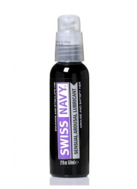 Возбуждающий гель-лубрикант на водной основе Sensual Arousal Lubricant - 59 мл. - Swiss navy - купить с доставкой в Хабаровске