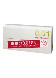 Супер тонкие презервативы Sagami Original 0.01 - 5 шт. - Sagami - купить с доставкой в Хабаровске