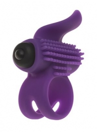 Эрекционное кольцо с подхватом мошонки и стимуляцией клитора Bullet Lastic Ring - Adrien Lastic - в Хабаровске купить с доставкой