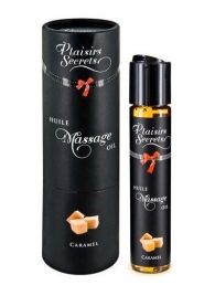 Массажное масло с ароматом карамели Huile de Massage Gourmande Caramel - 59 мл. - Plaisir Secret - купить с доставкой в Хабаровске