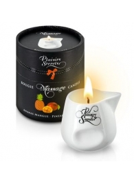 Массажная свеча с ароматом манго и ананаса Bougie de Massage Ananas Mangue - 80 мл. - Plaisir Secret - купить с доставкой в Хабаровске