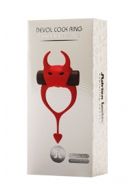 Красное эрекционное кольцо в форме дьяволенка DEVOL COCKRING - Adrien Lastic - в Хабаровске купить с доставкой