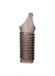 Дымчатая насадка с рёбрышками и подхватом мошонки ToyFa XLover - 12,5 см. - ToyFa - в Хабаровске купить с доставкой