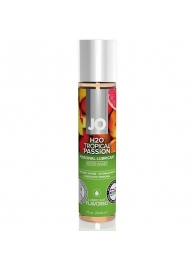 Смазка с ароматом тропических фруктов JO Flavored Tropical Passion - 30 мл. - System JO - купить с доставкой в Хабаровске