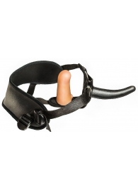 Женский страпон с вагинальной пробкой Woman Strap - 12 см. - LOVETOY (А-Полимер) - купить с доставкой в Хабаровске