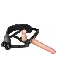 Женский страпон с вагинальной пробкой Woman Strap - 18 см. - LOVETOY (А-Полимер) - купить с доставкой в Хабаровске