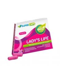 Возбуждающие капсулы Ladys Life - 14 капсул (0,35 гр.) - SuperCaps - купить с доставкой в Хабаровске