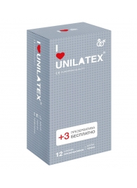 Презервативы с точками Unilatex Dotted - 12 шт. + 3 шт. в подарок - Unilatex - купить с доставкой в Хабаровске