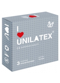 Презервативы с точками Unilatex Dotted - 3 шт. - Unilatex - купить с доставкой в Хабаровске