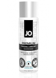 Охлаждающий лубрикант на силиконовой основе JO Personal Premium Lubricant Cooling - 60 мл. - System JO - купить с доставкой в Хабаровске