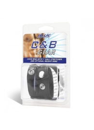 Утяжка для мошонки и пениса Cock Ring With 1  Ball Stretcher And Optional Weight Ring - BlueLine - купить с доставкой в Хабаровске