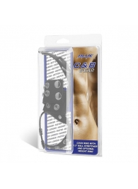 Утяжка на пенис и мошонку Cock Ring With 1.5  Ball Stretcher And Optional Weight Ring - BlueLine - купить с доставкой в Хабаровске